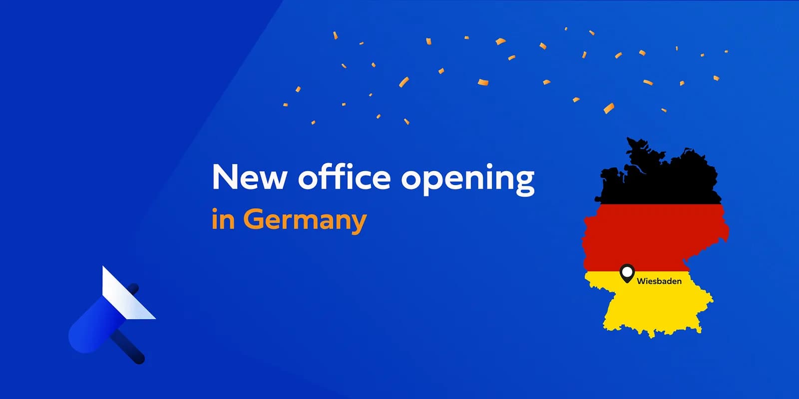 The modern exterior storefront and signage of the new Travod corporate office located in Wiesbaden, Germany.